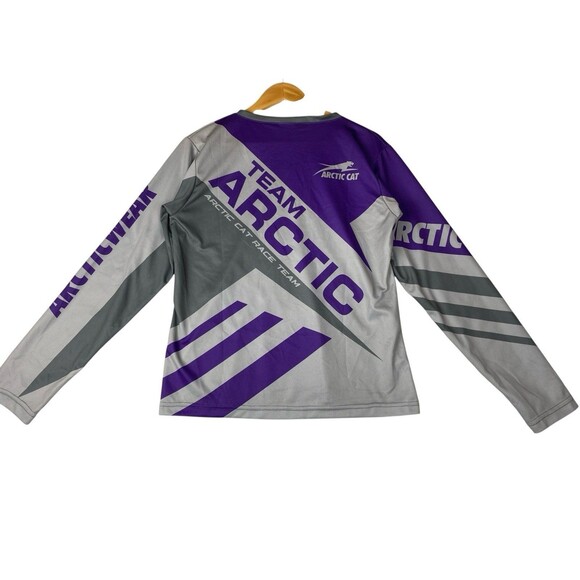 Vintage 90s Arctic Cat Team Racing Jersey Graphic Snowmobile Arcticwear -Large - Picture 2 of 6